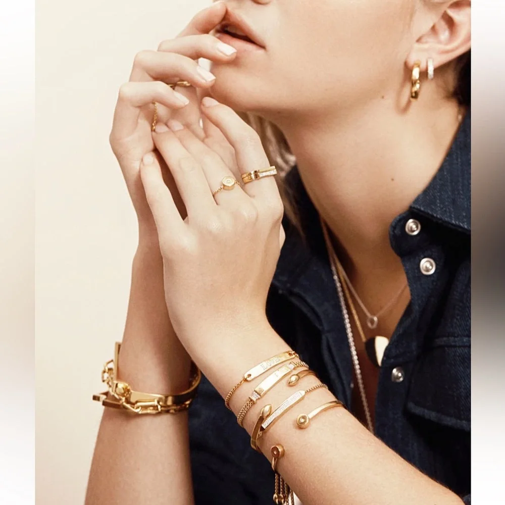 Monica Vinader Baja Skinny Pave Diamond Bracelet